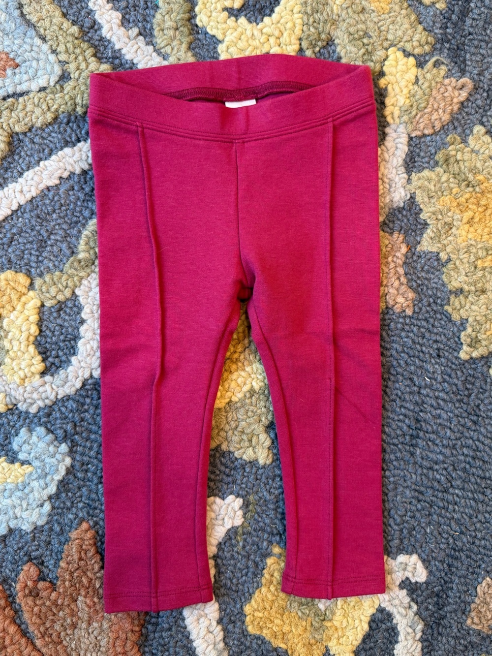 Janie and Jack Berry Red Knit Leggings 18-24 Months